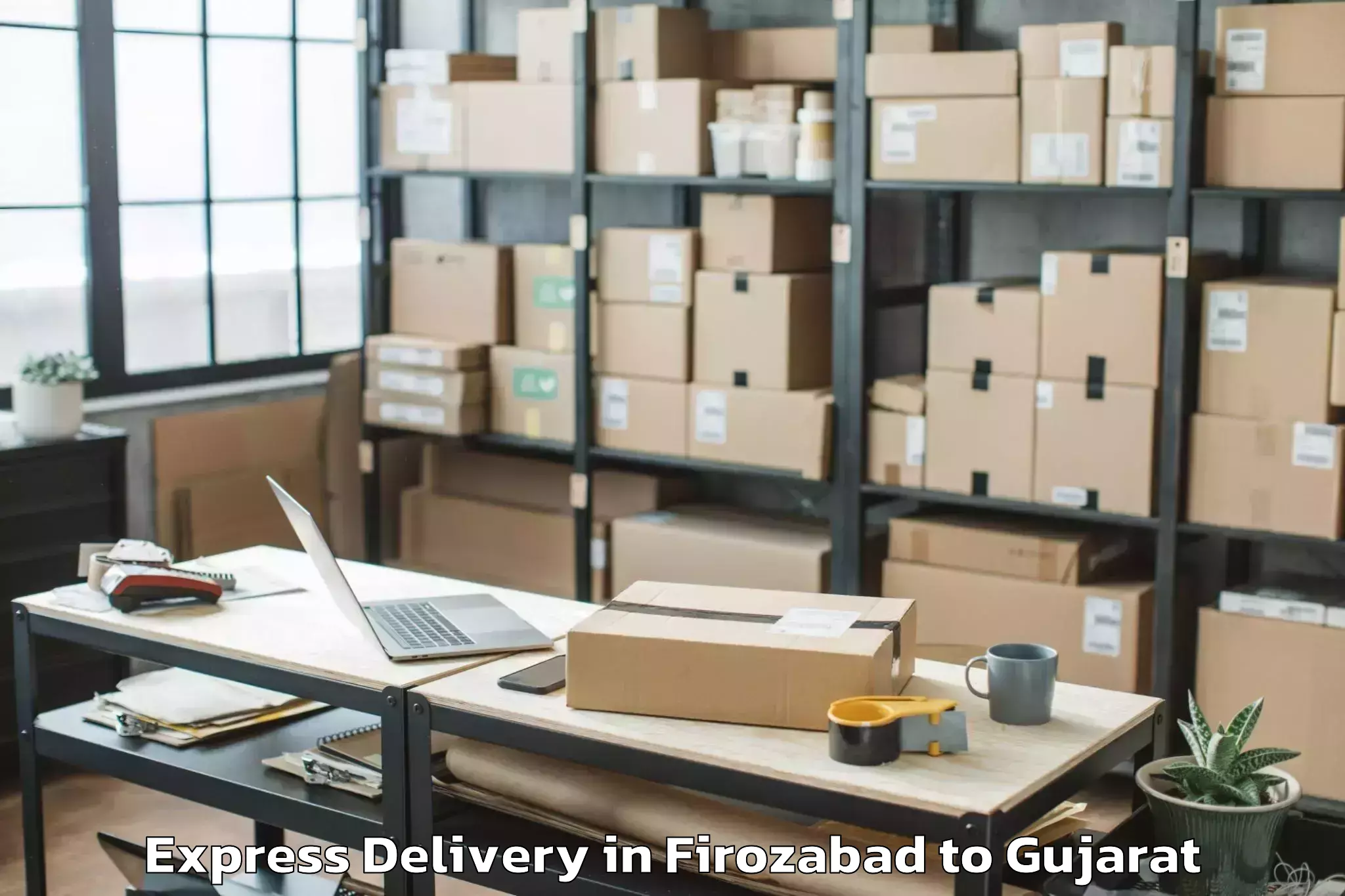 Get Firozabad to Anand Agricultural University Express Delivery